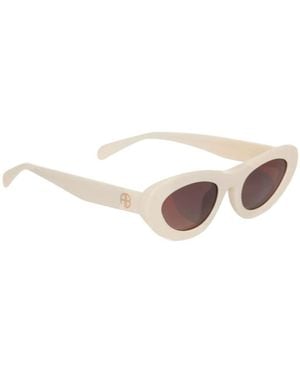 Anine Bing Roma Sunglasses - White