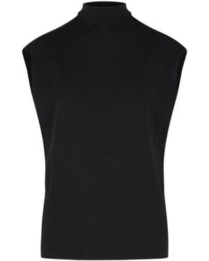 Jonathan Simkhai 'Juli' Viscose Blend Top - Black