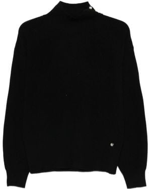 Liu Jo Pearl-Embellished Sweater - Black