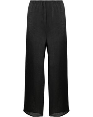 Baserange Elastic Waist Casual Trousers - Black