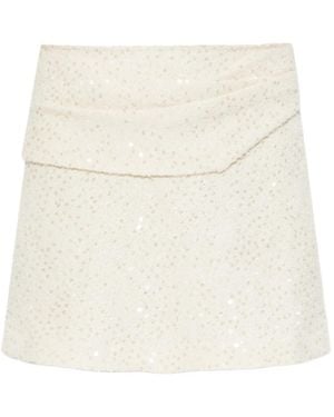 IRO Assil Sequin Skirt - Natural
