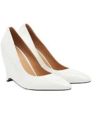 Maison Margiela Leather Wedges - White