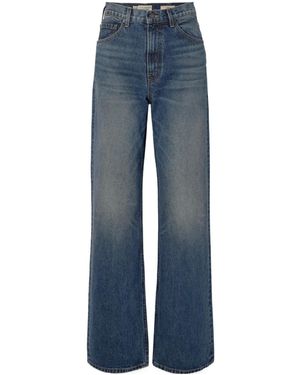 Nili Lotan Mitchell Denim Trousers With Belt Loops - Blue