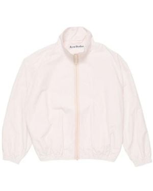 Acne Studios Puff-Sleeve Zip-Up Jacket - Pink