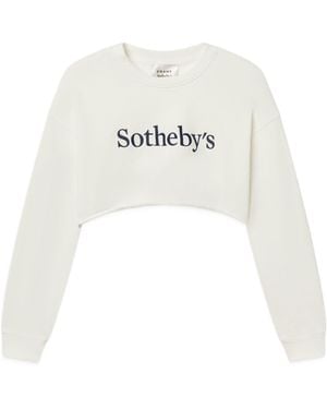FRAME Crew Neck Long Sleeve Sweatshirt - White