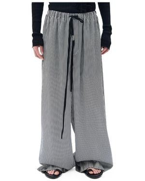 Ann Demeulemeester Albertus Relaxed Striped Trousers - Grey