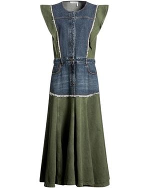 Chloé Maxi Dress Cotton, Hemp - Green