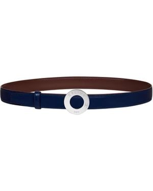 Celine Disc Buckle Reversible Strap 25Mm - Blue