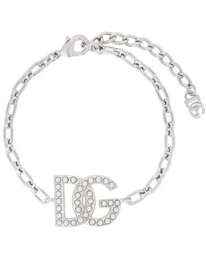 Dolce & Gabbana Dg Logo Link Bracelet - White