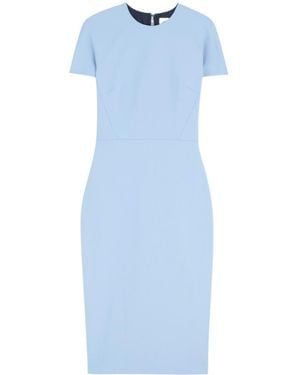 Victoria Beckham Woven Midi Dress - Blue