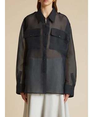 KHAITE The Missa Button-Up Shirt - Black