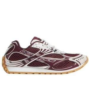 Bottega Veneta Orbit Lace-Up Trainers - Purple