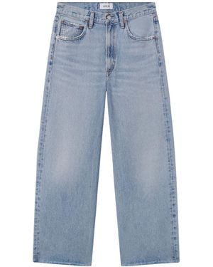 Agolde Low Curve Fray Jeans - Blue