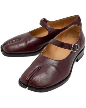 Maison Margiela Mary Jane Flat Shoes - Brown