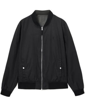 AllSaints Bassett Reversible Ramskull Bomber Jacket - Black