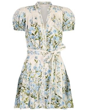 Alice + Olivia Floral-Print Belted Dress - White