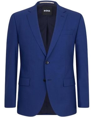 BOSS Single-Breasted Blazer - Blue