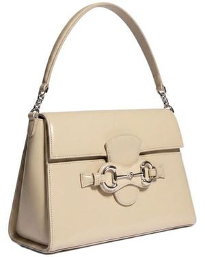 Gucci Horsebit Duomo Medium Top Handle Bag - Natural