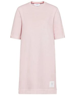 Thom Browne Jersey T-Shirt Dress - Pink