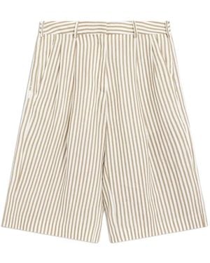 Semicouture Belt Loop Shorts - Natural