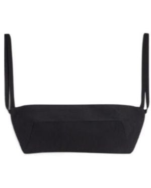 Jil Sander Silk Faille Top - Black