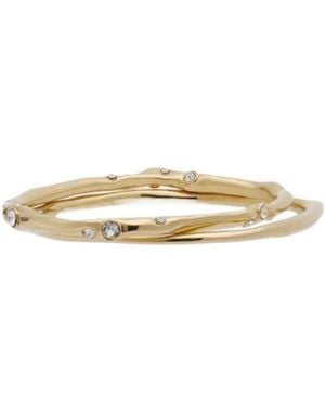 Dries Van Noten Crystal-Embellished Cuff Bracelet Set - Metallic