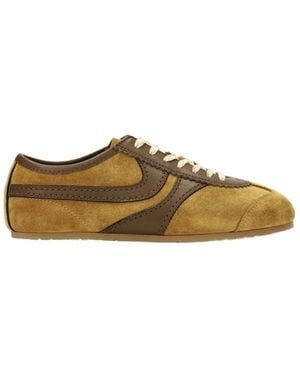 Dries Van Noten Flat-Soled Sneakers - Brown