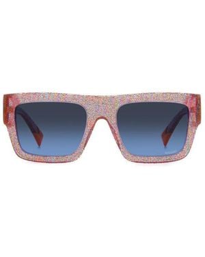 Missoni Geometric Frame Sunglasses - Blue