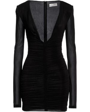 Saint Laurent Short Dresses - Black