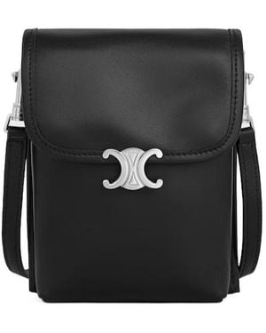 Celine Vertical Pouch Soft Triomphe - Black