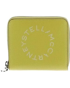 Stella McCartney Logo-Printed Zip-Around Wallet - Green