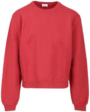 Saint Laurent Cotton Sweatshirt - Red