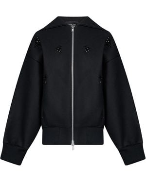 Simone Rocha Long-Sleeve Casual Jacket - Blue