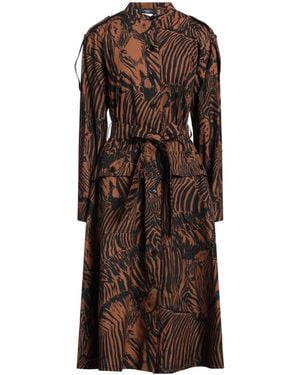 Weekend by Maxmara Two-Tone Long Sleeve Shirt Dress - Brown