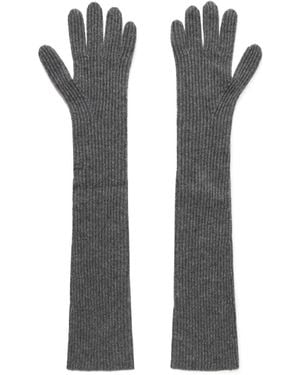 arch4 Jessie Ribbed Cashmere Gloves - Grey