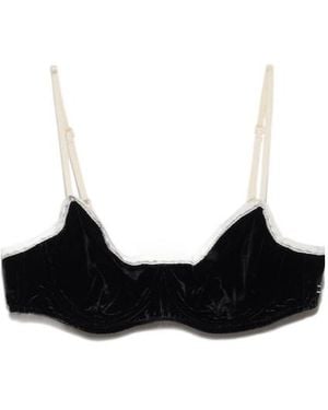Prada Velvet Bra - Black