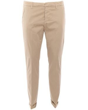 Dondup Gaubert Tapered-Leg Trousers - Natural