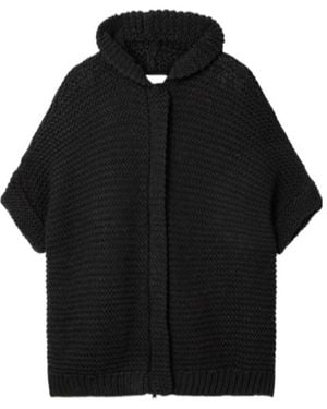 Brunello Cucinelli Hooded Cardigan - Black