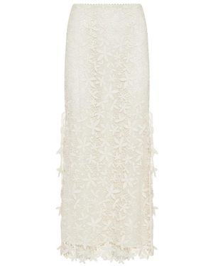 TOTEME Patterned Skirt - White