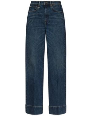 R13 Logo-Patch Jeans - Blue