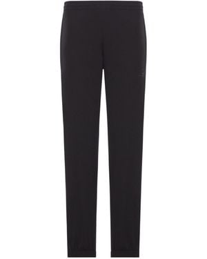 Balenciaga Logo Printed Elastic Waist Pants - Black