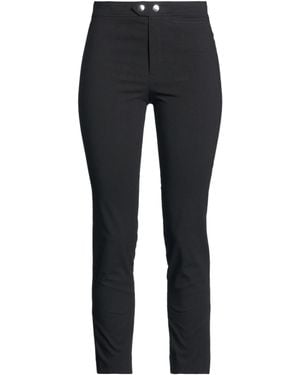 Isabel Marant Solid Color Versatile Slim-Fit Casual Pants - Black