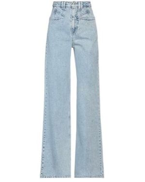Isabel Marant Light Wash Straight Leg Jeans - Blue