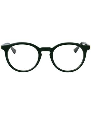 Bottega Veneta Eyewear Round Frame Glasses - White