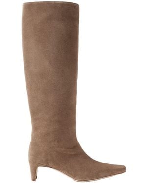 STAUD Suede Boots - Brown