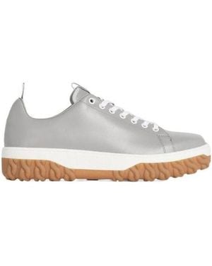 Thom Browne Court Lace-Up Trainers - White