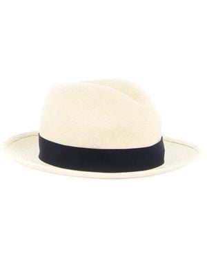 Borsalino Panama Straw Hat - White