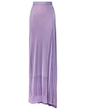 The Row Girela Open-Knit Maxi Skirt - Purple