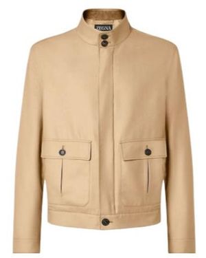 ZEGNA Front-Pocket Jacket - Natural