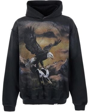 Represent Maxi Print Hoodie - Blue